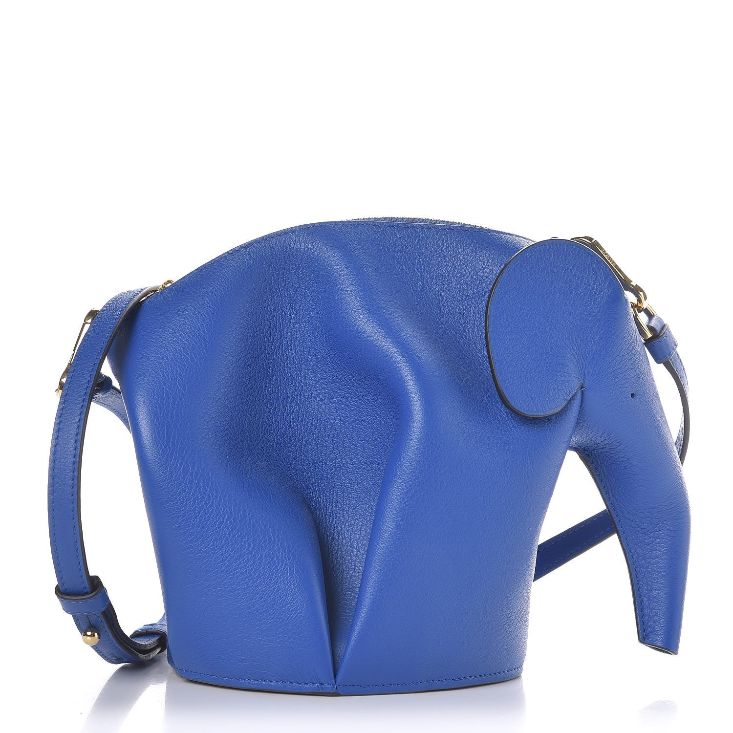 Loewe Calfskin Mini Elephant Crossbody Bag Electric Blue 1 of 8