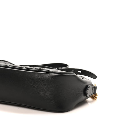 Gucci Calfskin Matelasse Small GG Marmont Chain Shoulder Bag Black 9 of 9