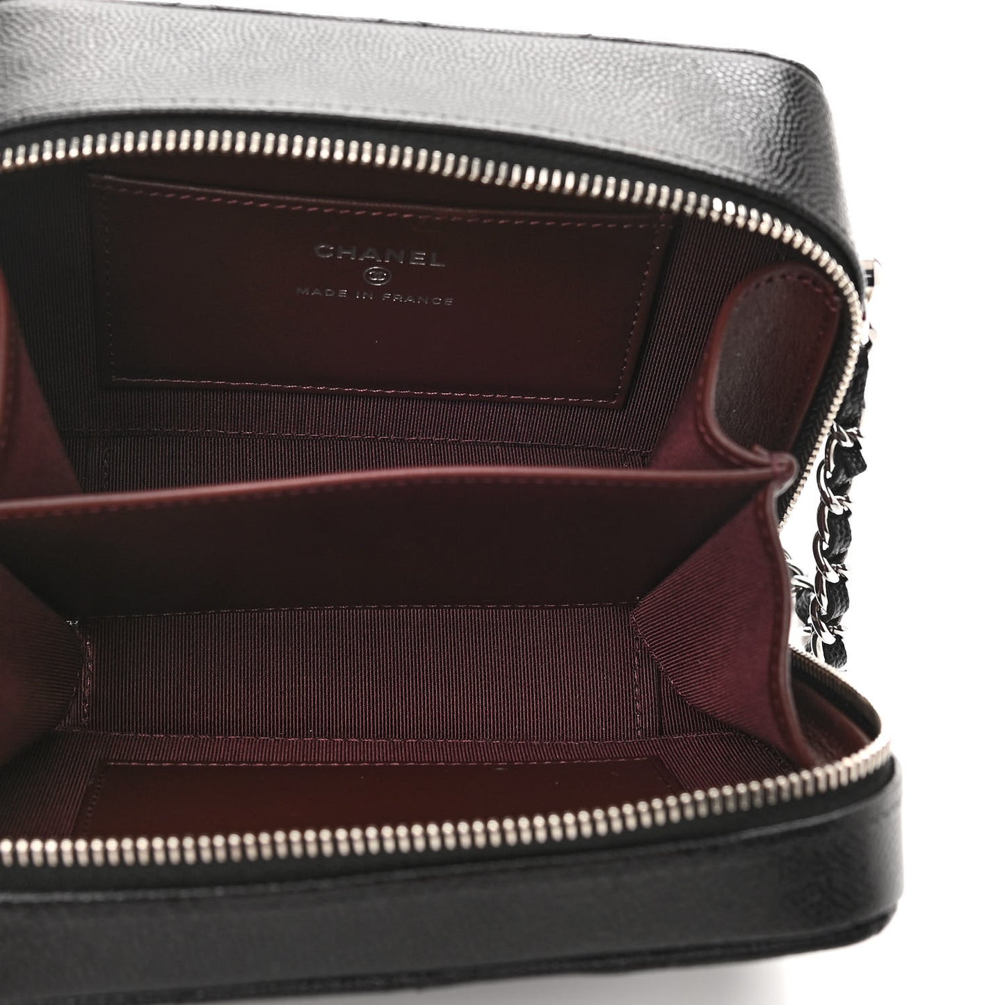 Caviar Quilted Camera Bag Black