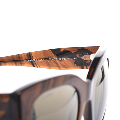 Chanel Mirror CC Sunglasses 5357 Brown 5 of 8