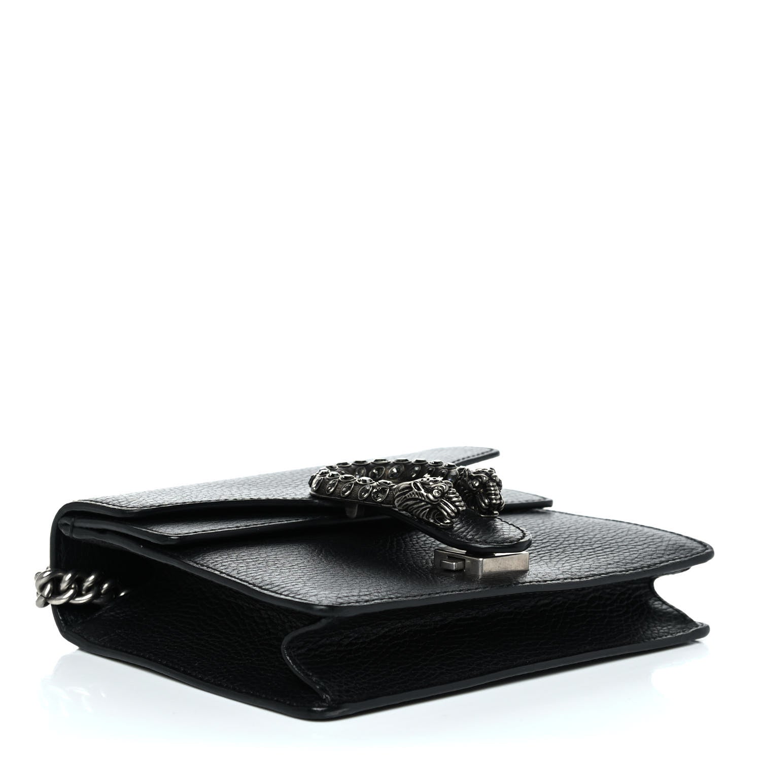 Gucci Calfskin Mini Dionysus Shoulder Bag Black 4 of 13
