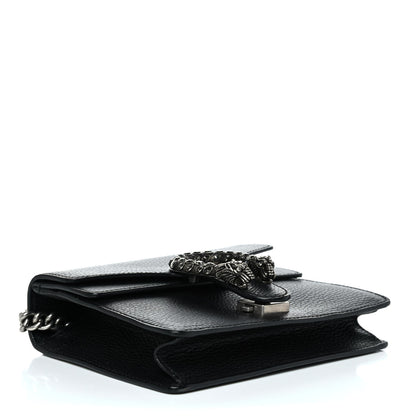 Gucci Calfskin Mini Dionysus Shoulder Bag Black 4 of 13