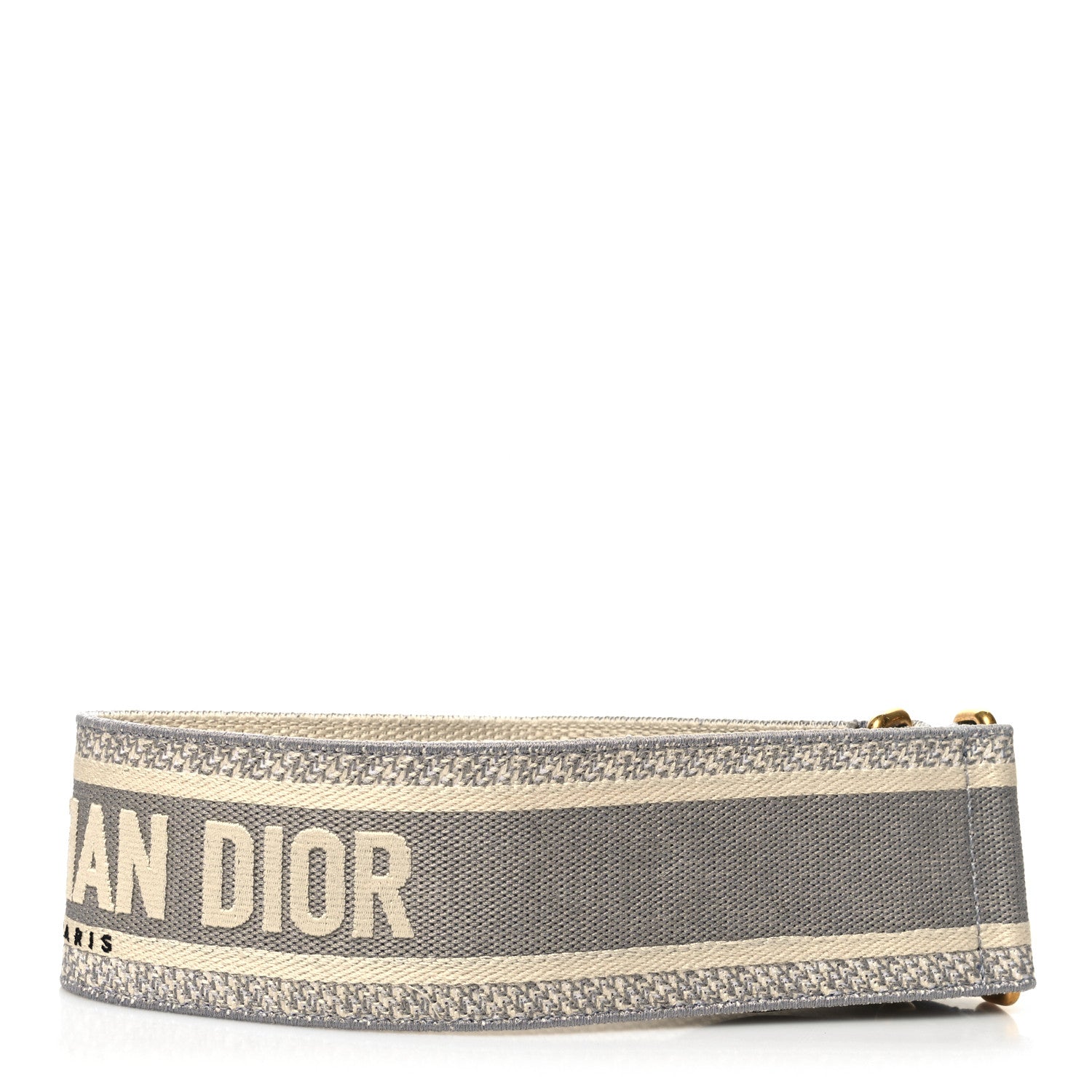 Christian Dior Canvas Embroidered Large Book Belt 80 32 Grey Multicolor 2 of 6