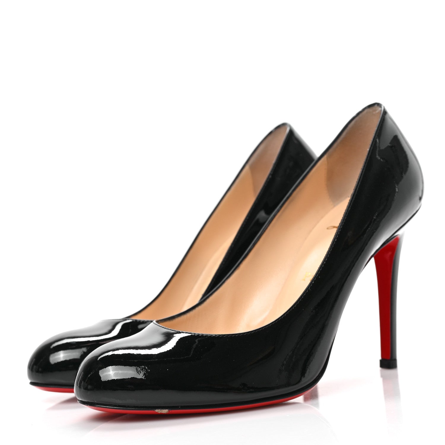 Christian Louboutin Patent Simple 85 Pumps 37.5 Black 3 of 8