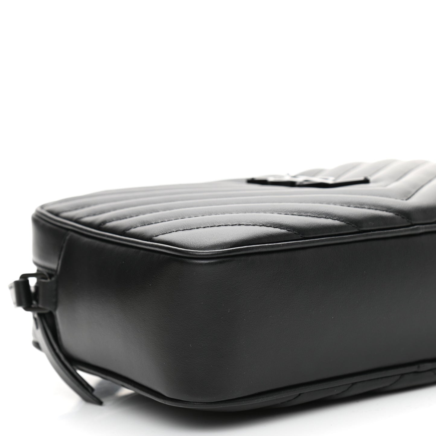 Calfskin Matelasse Monogram Monochrome Lou Camera Bag Black