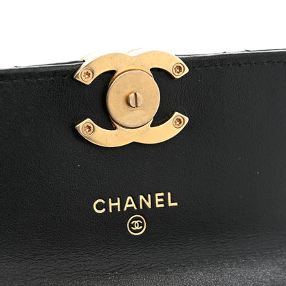 Chanel Calfskin Quilted Perfect Fit Coin Purse With Chain Black 5 of 12