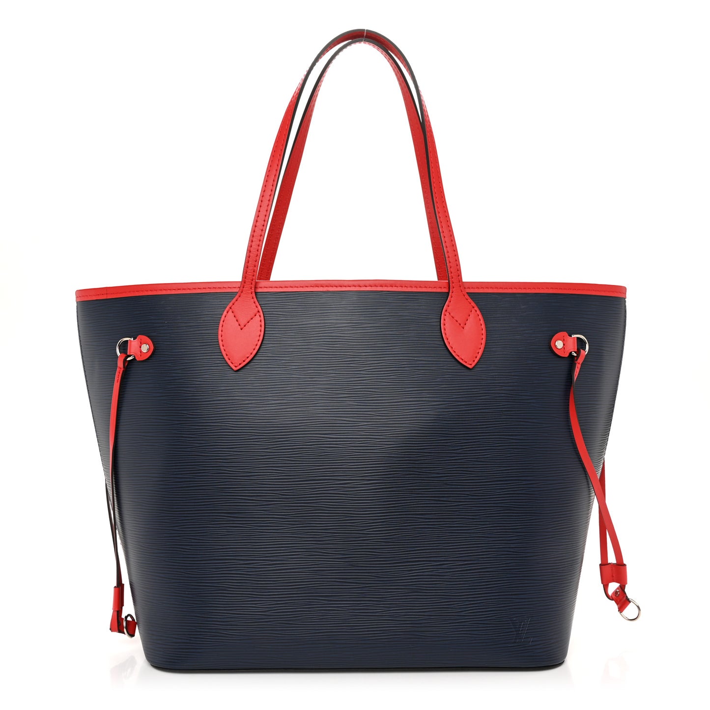 Epi Neverfull MM Indigo Coquelicot