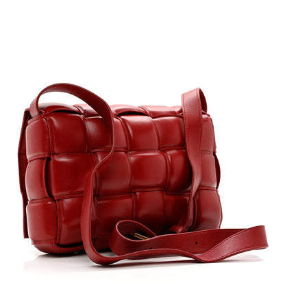 Bottega Veneta Nappa Maxi Intreccio Padded Cassette Crossbody Bag Dark Red 3 of 8