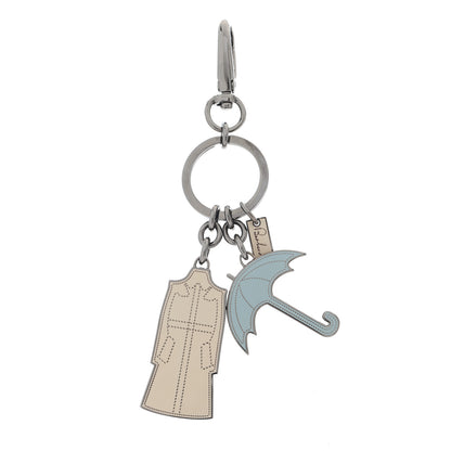 Burberry Trench Coat Umbrella Key Chain Bag Charm Gunmetal 1 of 3