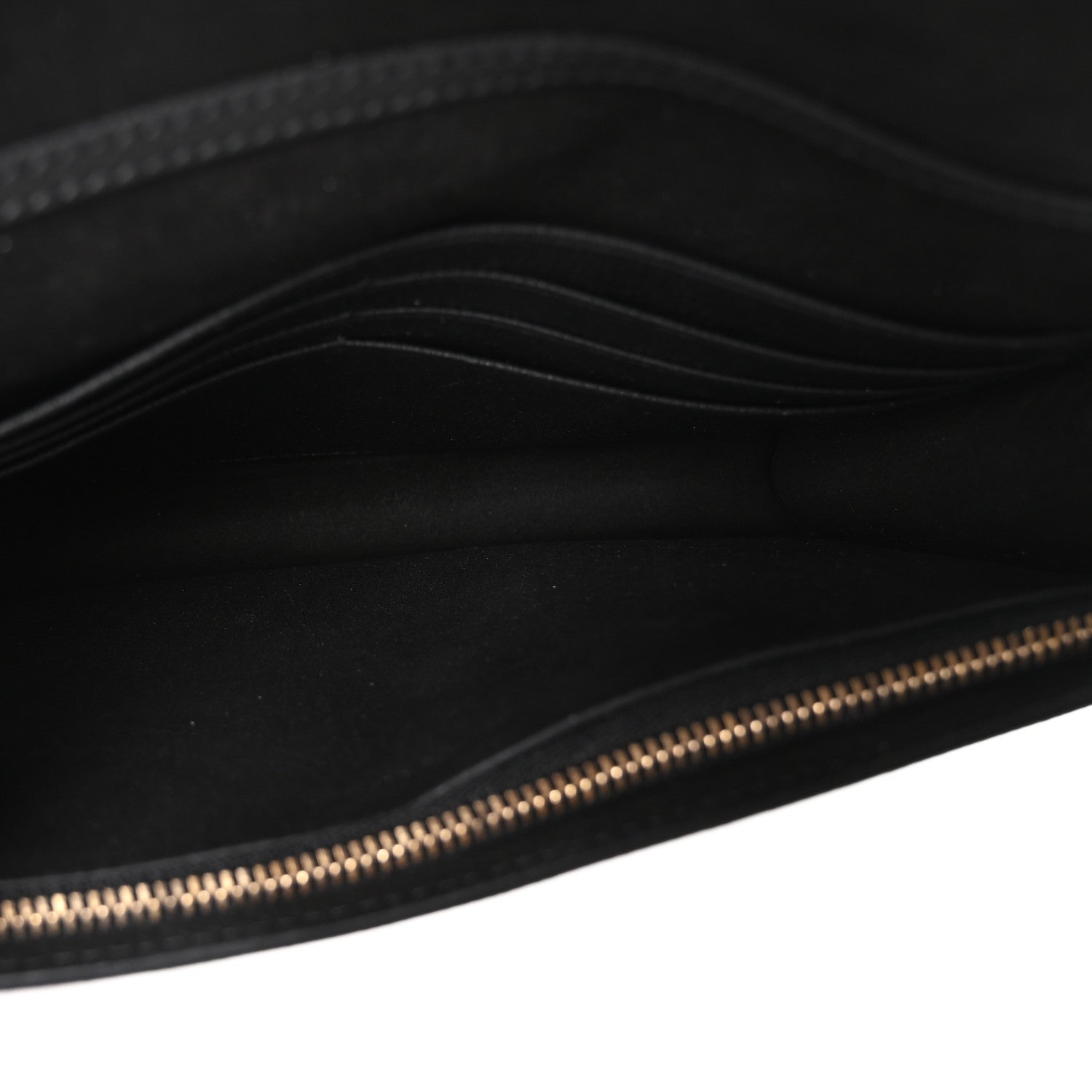 Christian Dior Grained Calfskin Saddle Chain Pouch Black 5 of 9