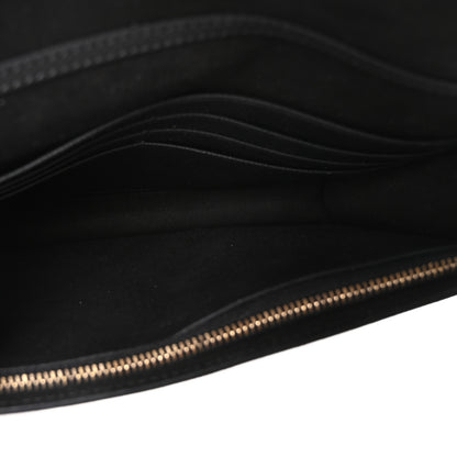 Christian Dior Grained Calfskin Saddle Chain Pouch Black 5 of 9
