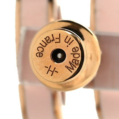 Hermes Rose Gold Lacquered Pop H Earrings Rose Dragee 4 of 4
