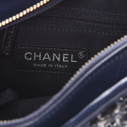 Chanel Tweed Calfskin Small Gabrielle Hobo Blue 7 of 11