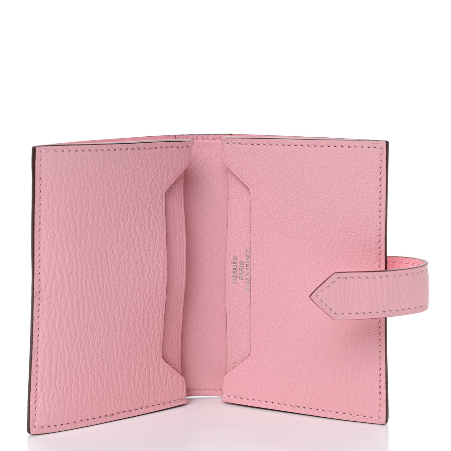 Chevre Mysore Bearn Card Holder Wallet Rose Sakura