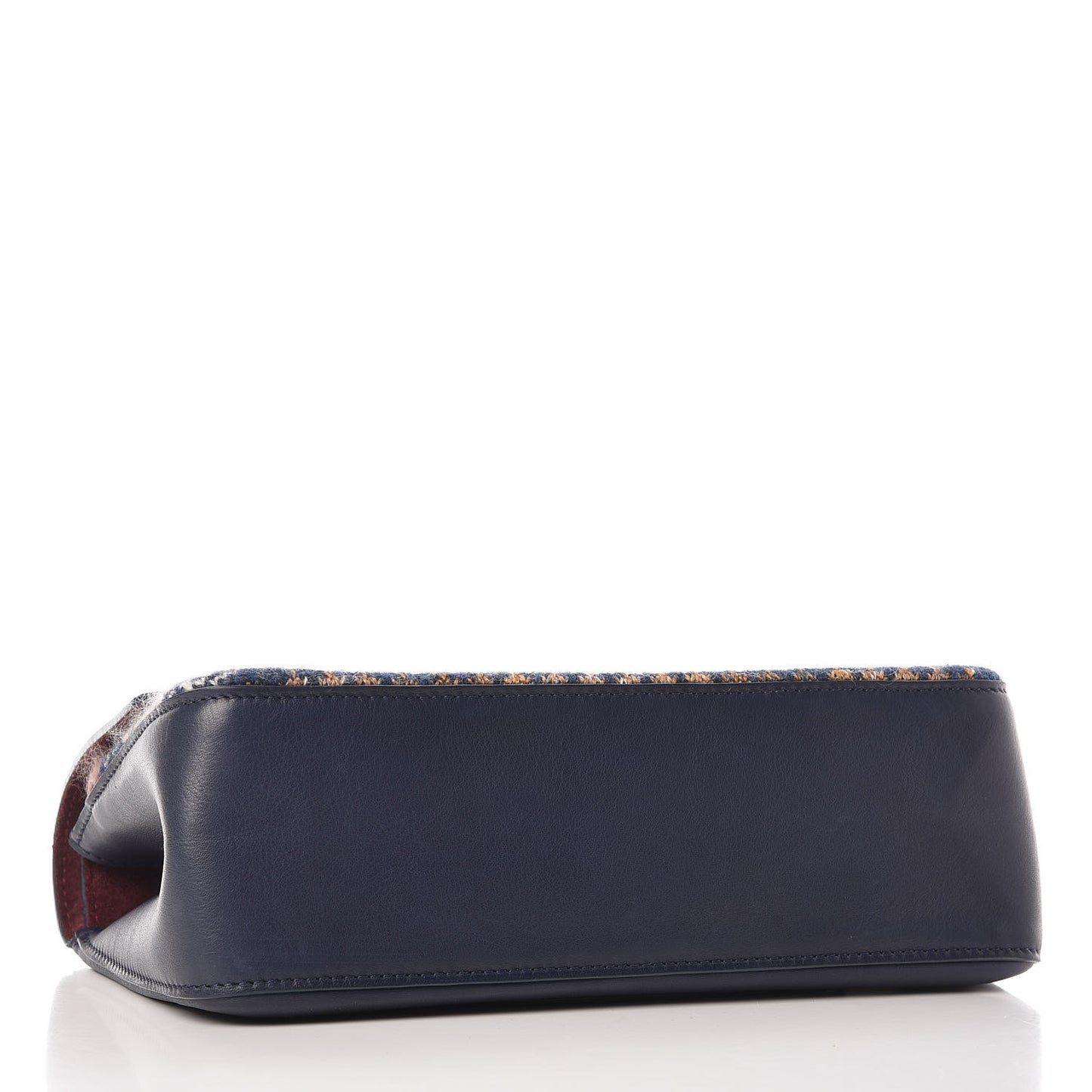 Smooth Calfskin Knit Nude 2.55 Reissue 226 Flap Navy