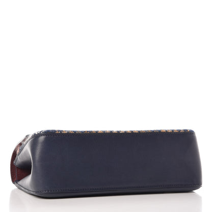 Chanel Smooth Calfskin Knit Nude 2.55 Reissue 226 Flap Navy 4 of 12