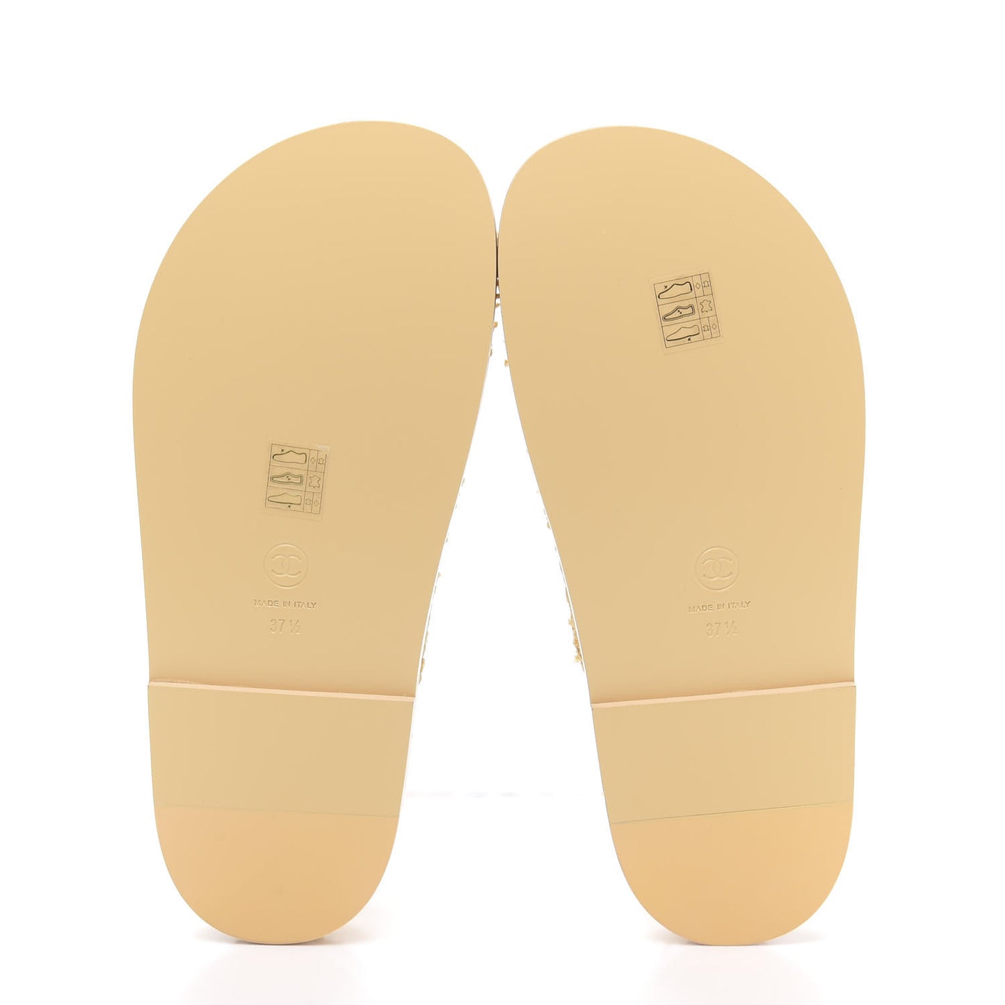 Braided Fabric Velcro Dad Sandals 37.5 Beige