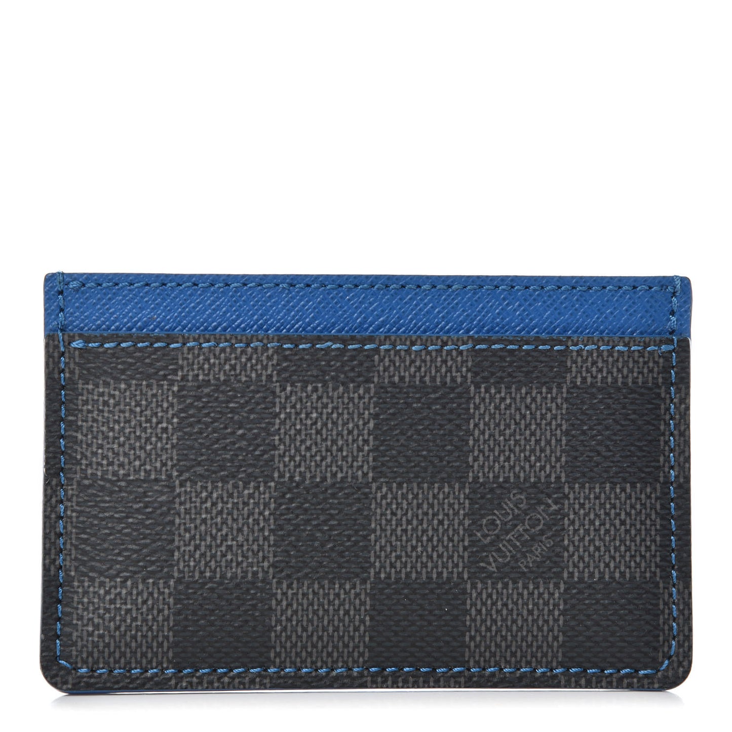 Damier Graphite Card Holder Blue