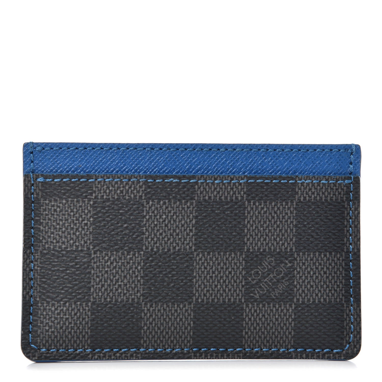 Louis Vuitton Damier Graphite Card Holder Blue 1 of 6