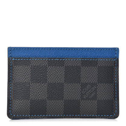 Louis Vuitton Damier Graphite Card Holder Blue 1 of 6