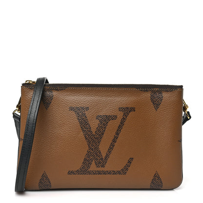 Louis Vuitton Reverse Monogram Giant Double Zip Pochette 1 of 10