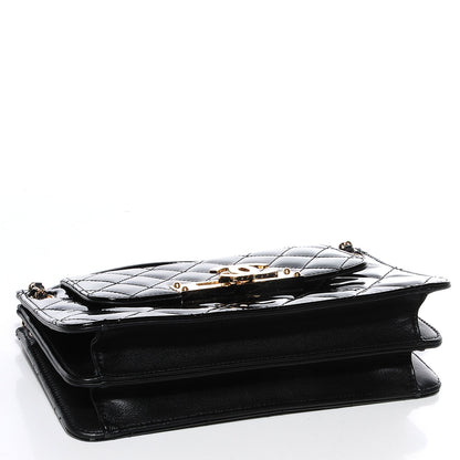 Chanel Patent Golden Class Accordion Flap Bag Black 4 of 8