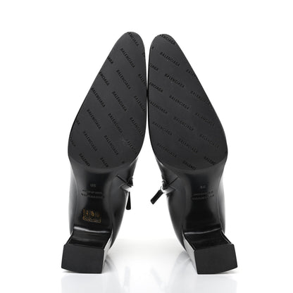 Balenciaga Brushed Calfskin Ankle Boots 38 Black 5 of 7