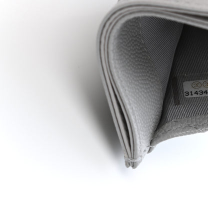 Chanel Caviar Quilted Card Holder Grey 8 of 9