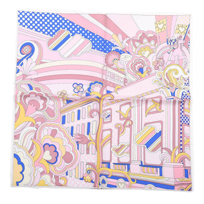Hermes Silk Faubourg Rainbow Pocket Square 1 of 3