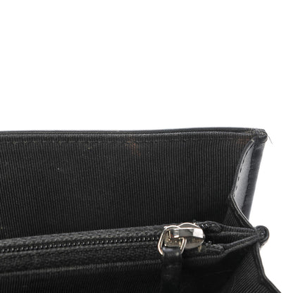 Chanel Patent Quilted Small Flap Wallet Black 7 of 8