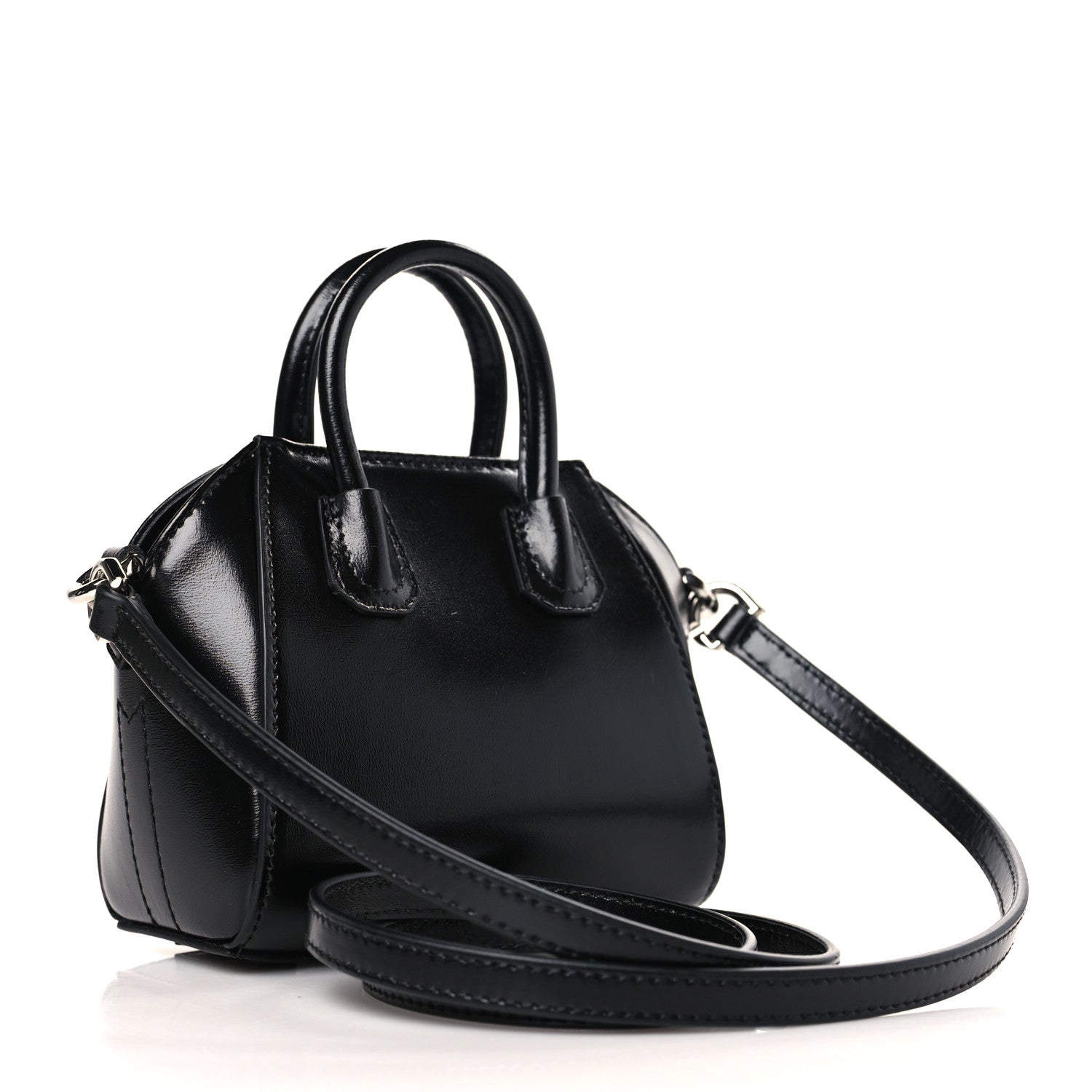Givenchy Shiny Lord Calfskin Micro Antigona Black 3 of 9