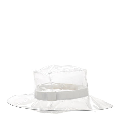 Chanel PVC Vinyl CC Cloche Hat S Transparent White 6 of 8