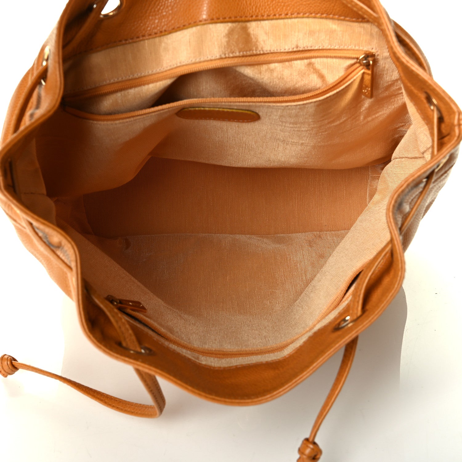 Chanel Caviar Drawstring Backpack Tan 4 of 7