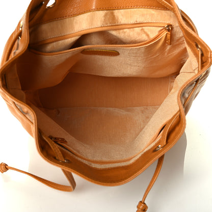 Chanel Caviar Drawstring Backpack Tan 4 of 7