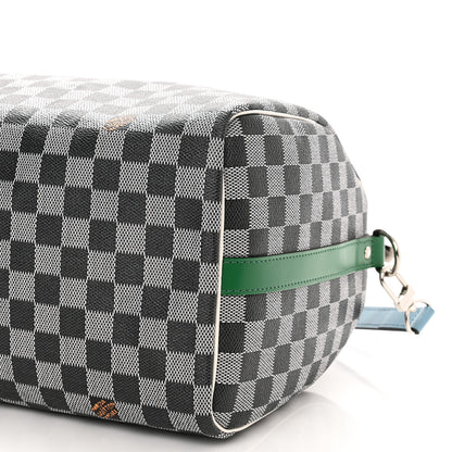 Louis Vuitton Damier Speedy Bandouliere 30 Black White 9 of 10