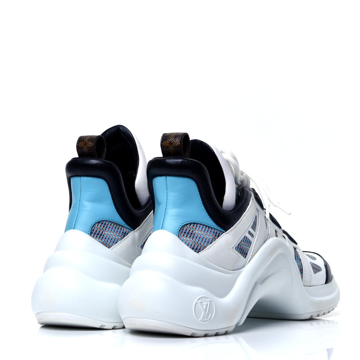 Calfskin Nylon LV Pop Archlight Sneaker 40 Blue