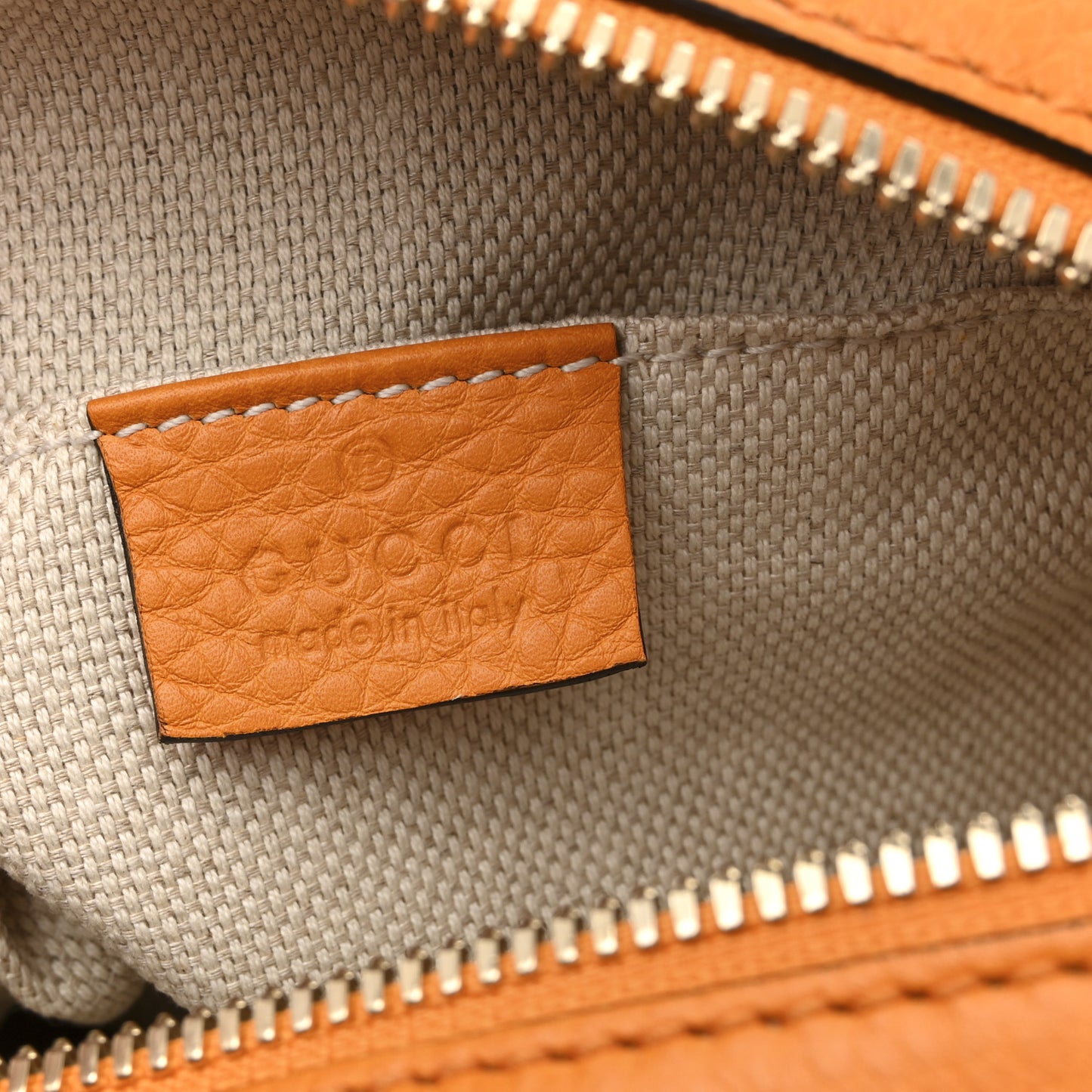 Pebbled Calfskin Small Soho Disco Bag Curcuma