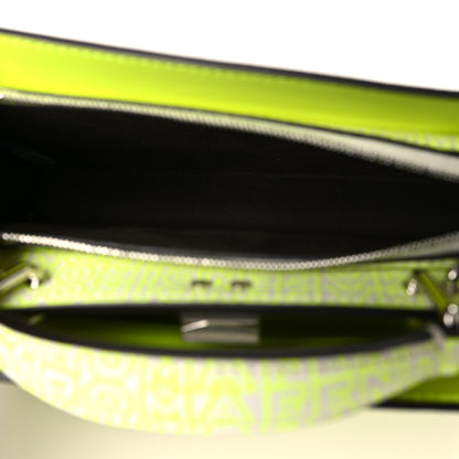 Fendi X MARC JACOBS Vitello King Cover Micro Fendi Roma Embossed Peekaboo I See U X Cross Satchel Neon Yellow 6 of 11