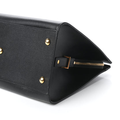 Saint Laurent Textured Calfskin Medium Classic Y Cabas Black 7 of 10