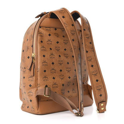 MCM Visetos Mens Medium Stark Backpack Cognac 2 of 7