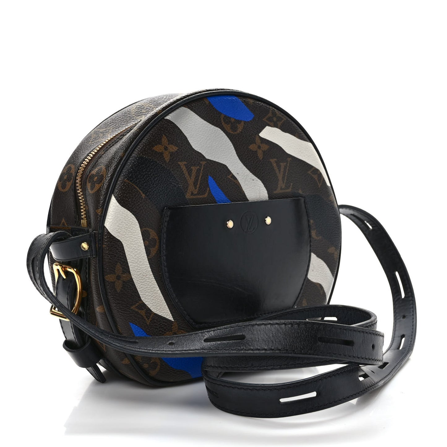 X LOL Monogram Boite Chapeau Souple Blue Silver
