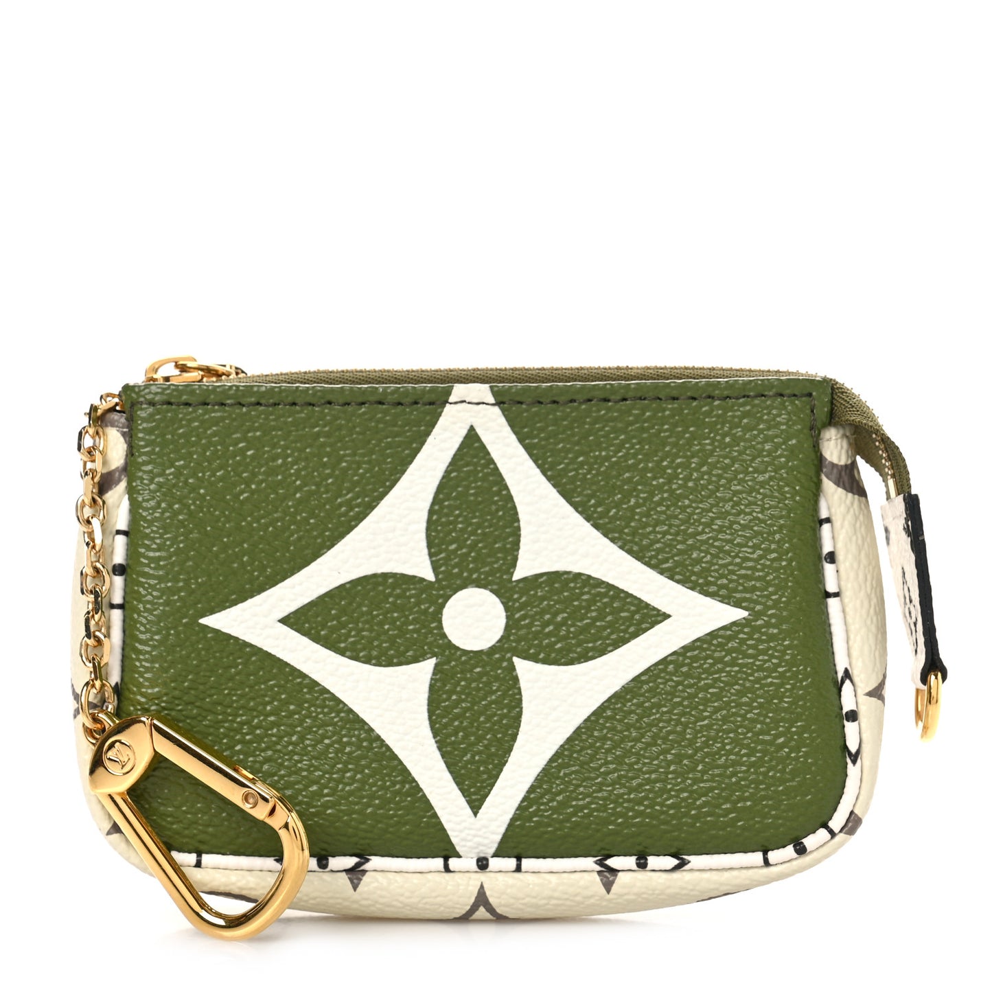 Monogram Giant Micro Pochette Accessories Kaki White