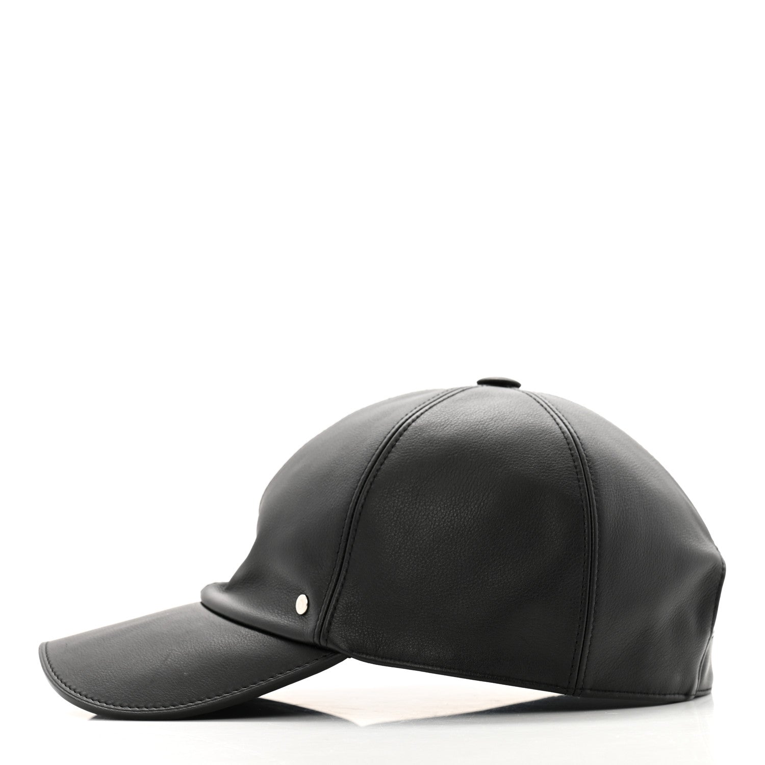 Hermes Newton Calfskin Riley Cap 59 Black 4 of 10