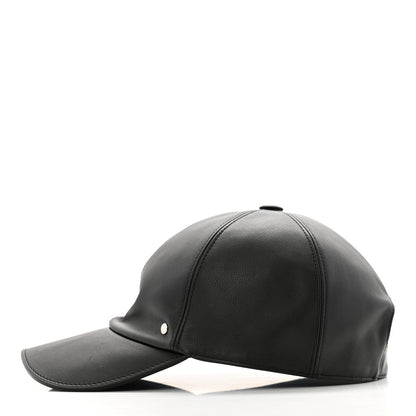 Hermes Newton Calfskin Riley Cap 59 Black 4 of 10