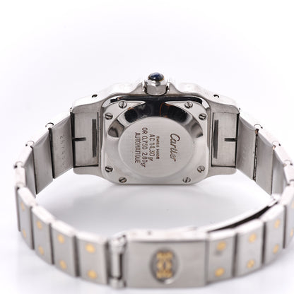 Cartier Stainless Steel 18K Yellow Gold 24mm Santos De Cartier Galbee Automatic Watch 5 of 7