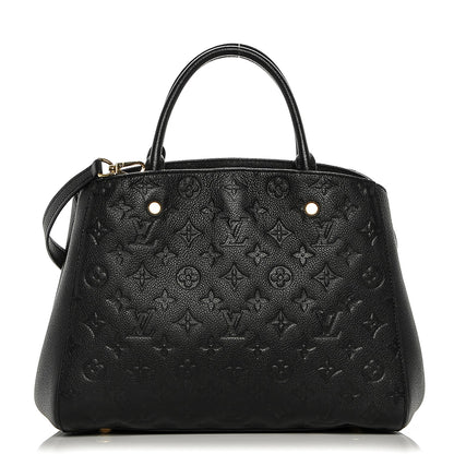 Louis Vuitton Empreinte Montaigne MM Black 1 of 7
