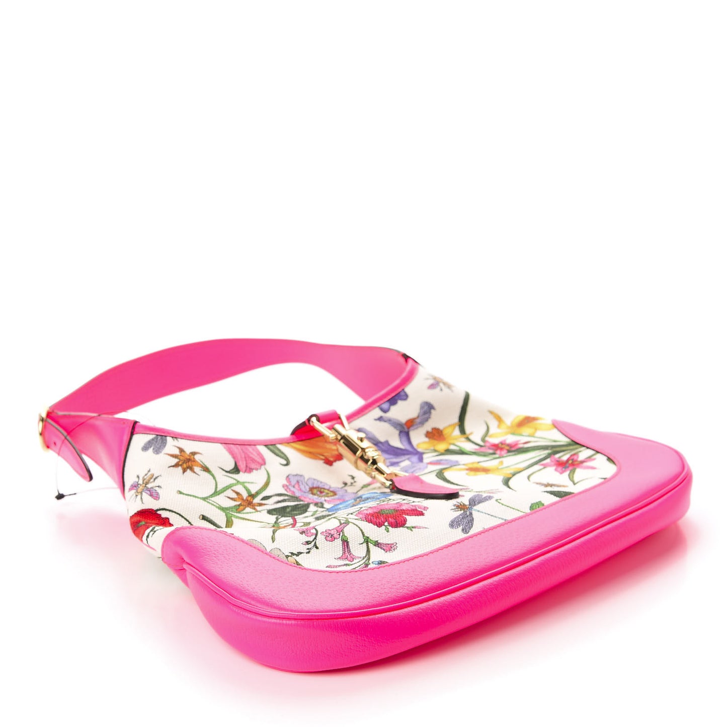Canvas Flora Medium Jackie Hobo Fuchsia