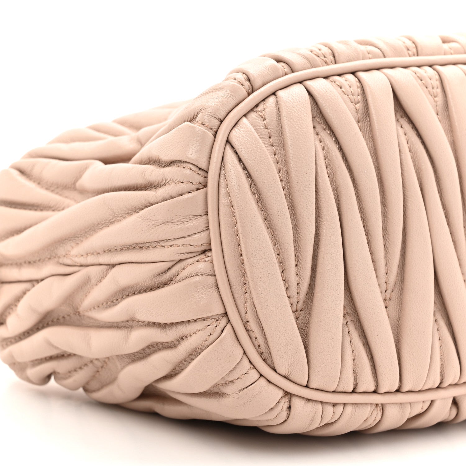 Miu Miu Nappa Matelasse Pouch Powder Pink 9 of 9