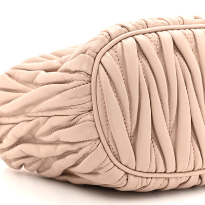 Miu Miu Nappa Matelasse Pouch Powder Pink 9 of 9
