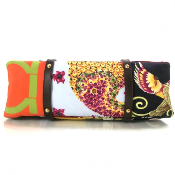 FASHIONPHILE SALVATOREFERRAGAMOCanvasSummerJungleShoulderBag 6 of 9